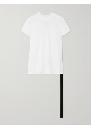 Rick Owens - Level Paneled Cotton-jersey T-shirt - White - x small,small,medium,large,x large,xx large