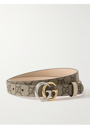 Gucci - Printed Leather Belt - Neutrals - 70,75,80,85,90,95