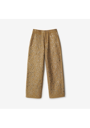 Burberry Studded Cotton Trousers