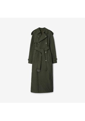 Burberry Long Quilted Nylon Trench Coat
