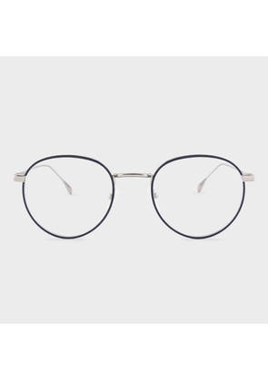Paul Smith TBC Silver and Blue 'Hoxton' Spectacles Multicolour