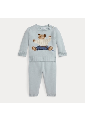 Polo Bear Wool-Blend Jumper&Trouser Set
