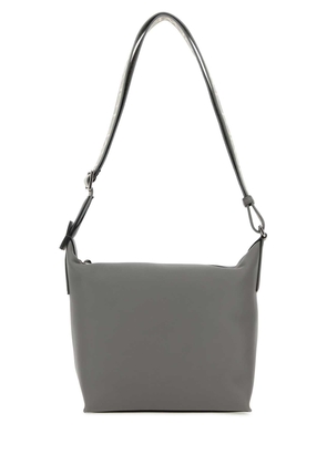Loewe Grey Leather Cubi Small Crossbody Bag