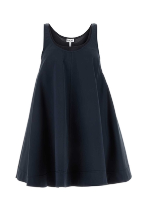 Loewe Midnight Blue Stretch Nylon Mini Dress