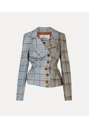 Vivienne Westwood Drunken Tailored Jacket Viscose / Virgin Wool / Elastane 40 Women