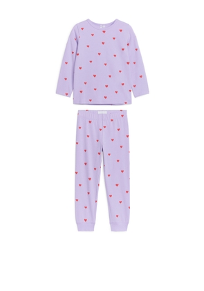 Jersey Pyjama Set - Purple