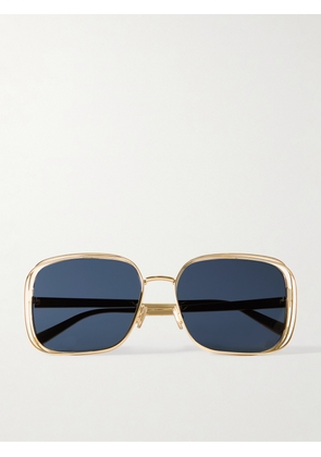DIOR Eyewear - Fildior S1u Oversized Square-frame Gold-tone Sunglasses - One size