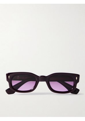 Jacques Marie Mage - Whiskeyclone Rectangle-frame Acetate Sunglasses - Purple - One size