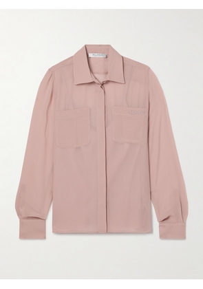 Max Mara - Ercole Silk-georgette Shirt - Pink - UK 4,UK 6,UK 8,UK 10,UK 12,UK 14,UK 16,UK 18