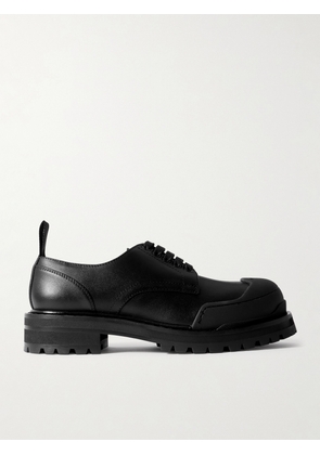 Marni - Dada Rubber-trimmed Leather Brogues - Black - IT39,IT40,IT41