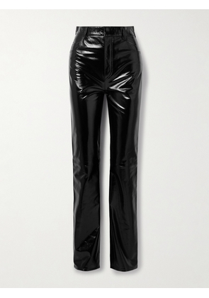 Petar Petrov - Black Ice Patent-leather Straight-leg Pants - x small,small,medium,large,x large