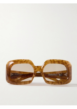 Jacques Marie Mage - Starcastle Square-frame Tortoiseshell Acetate Sunglasses - One size