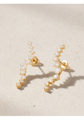 Melissa Kaye - Aria Dagger Mini 18-karat Gold Diamond Earrings - One size