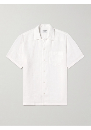 Kingsman - Drake's Convertible-Collar Linen Shirt - Men - White - S