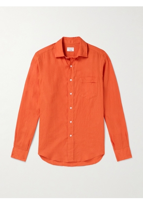 Kingsman - Drake's Linen Shirt - Men - Orange - S