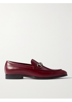 Gucci - Horsebit Leather Loafers - Men - Burgundy - UK 8