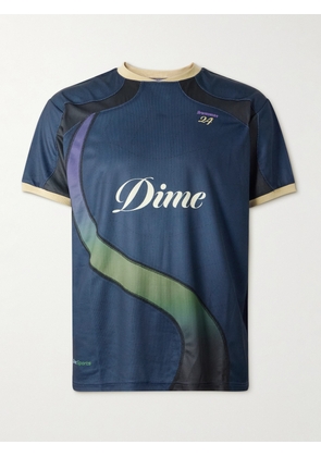 DIME - Logo-Print Mesh T-Shirt - Men - Blue - S