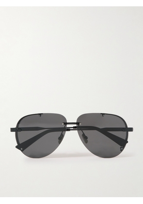 Dior Eyewear - NeoDior A1U Aviator-Style Guilloché Gunmetal-Tone Sunglasses - Men - Black