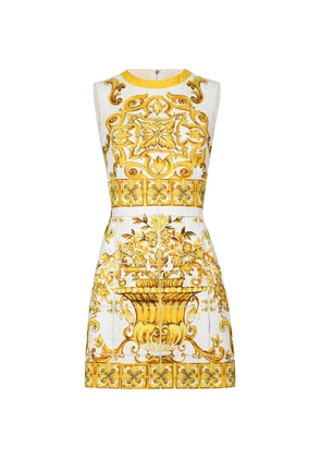 Dolce & Gabbana Majolica-Print Mini Dress