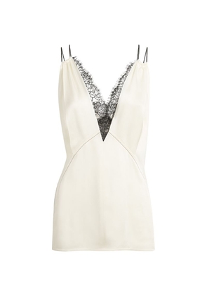 Victoria Beckham Lace-Trim Cami Top