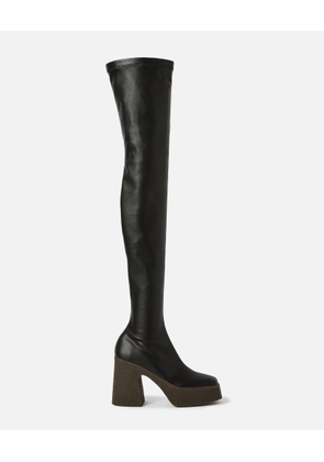 Stella McCartney - Skyla Above-The-Knee Boots, Woman, Black, Size: 36