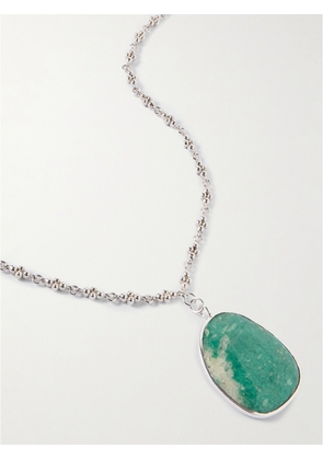 TOHUM - Sterling Silver Amazonite Necklace - Blue - One size