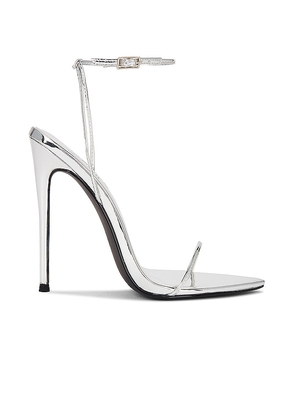 FEMME LA The Andx Sandal in Metallic Silver. Size 11, 5, 6, 8, 9.