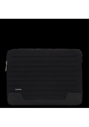 RIMOWA Never Still - Canvas Flat Pouch in Black - Canvas & Leather