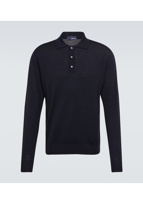 Lardini Wool, cashmere and silk polo sweater