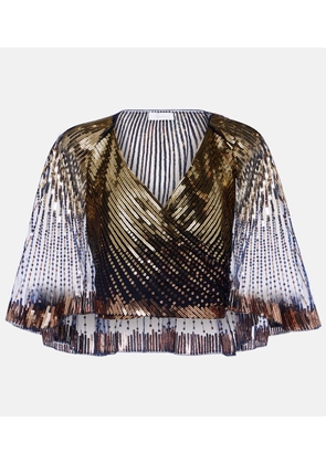 Rabanne Sequined crop top