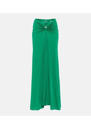 Rabanne Draped jersey maxi skirt