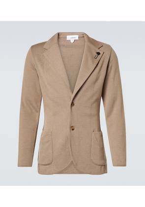 Lardini Wool, silk, and cashmere blazer