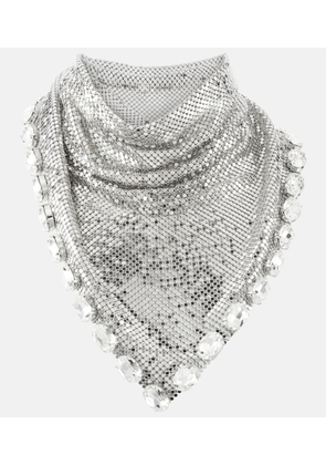 Rabanne Crystal-embellished chainmail necklace