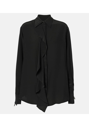 Victoria Beckham Ruffled silk blouse