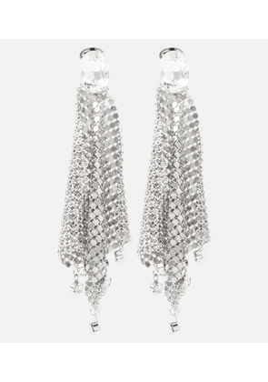 Rabanne Crystal-embellished chainmail earrings