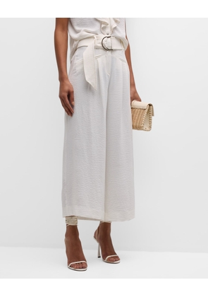 Marguerite Belted Cropped Pants