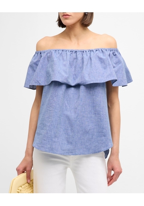 Georgia Off-Shoulder Ruffle Top