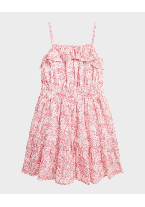 Girl's Floral-Print Day Dress, Size 2-6