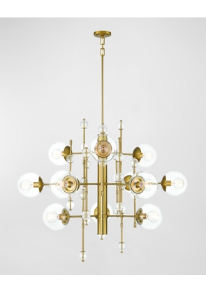 Traiton 12-Light Golden Chandelier