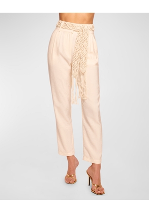 Marion Macrame Belted Pants