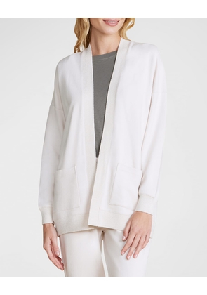 Malibu Collection Brushed Fleece Cardigan