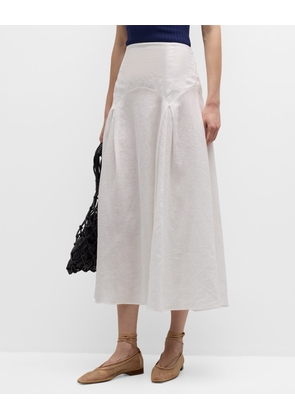 The Gael Linen Midi Skirt