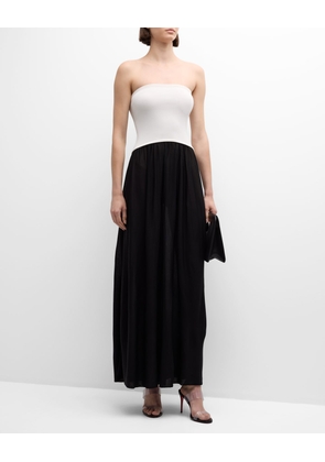 The Sasha Strapless Two-Tone Dress