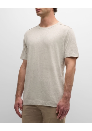 Men's Linen Silk Short-Sleeve T-Shirt