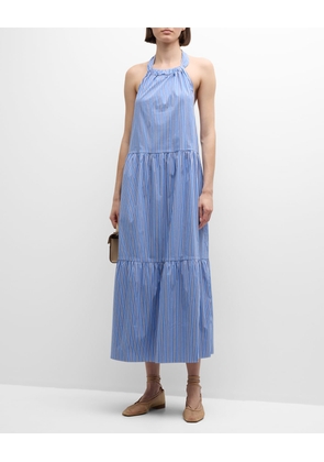 The Kai Striped Poplin Maxi Dress