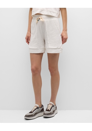 Terry Raw Midi Shorts