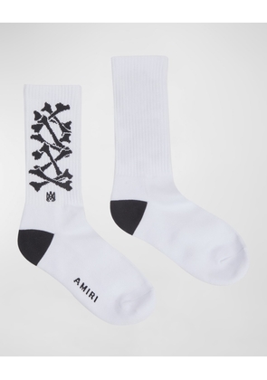 Kid's Bones Intarsia 1-Pair Of Socks, Size S-L