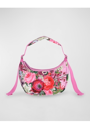 Mini Crescent Printed Shoulder Bag