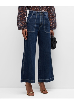 Theodora Cropped Wide-Leg Jeans