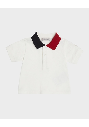 Boy's Two Toned Collared Polo Shirt, Size 6M-3